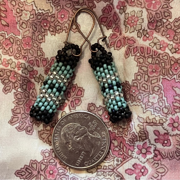 HAND CRAFTED BOHEMIAN BEADED EARRINGS *NEW *JAPANESE GLASS BEADS *LIGHTWEIGHT - Picture 3 of 6